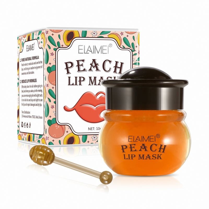 ELAIMEI Moisturizing Nourishing Repairing Natural Peach Lip Mask