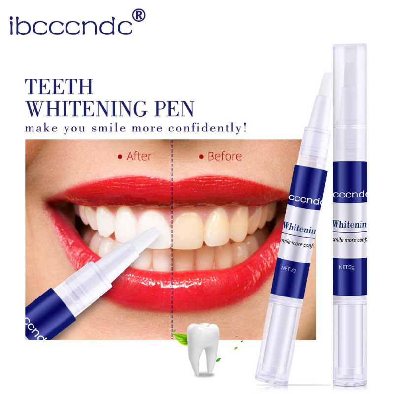 3pcs/set Portable Teeth Whitening Gel Pen Tooth Cleaning Bleaching BrushTeeth Bright White Pens Dental Tool Oral Care