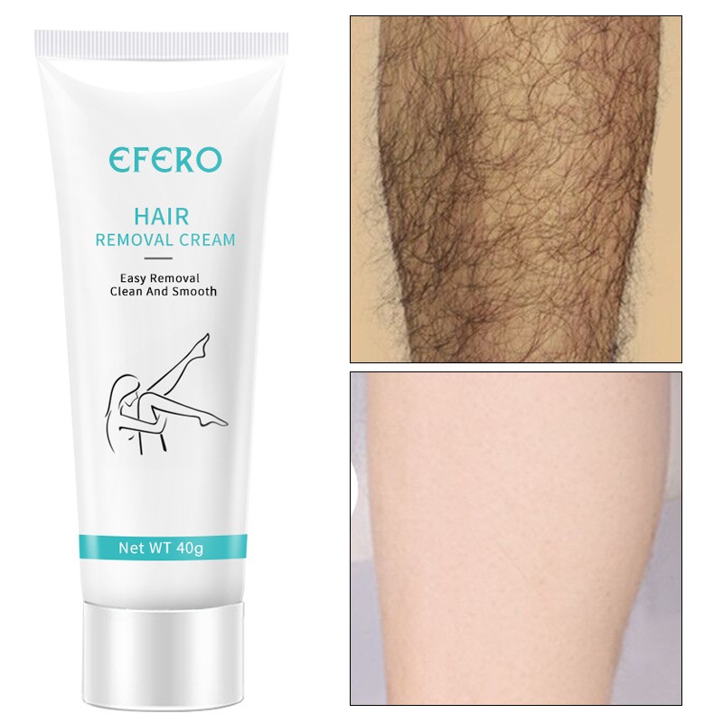 Wholesale EFERO Body Armpit Legs Virgin Hair Removal Cream Gentle Not Stimulating Women Hair Removal Cream for Men Body