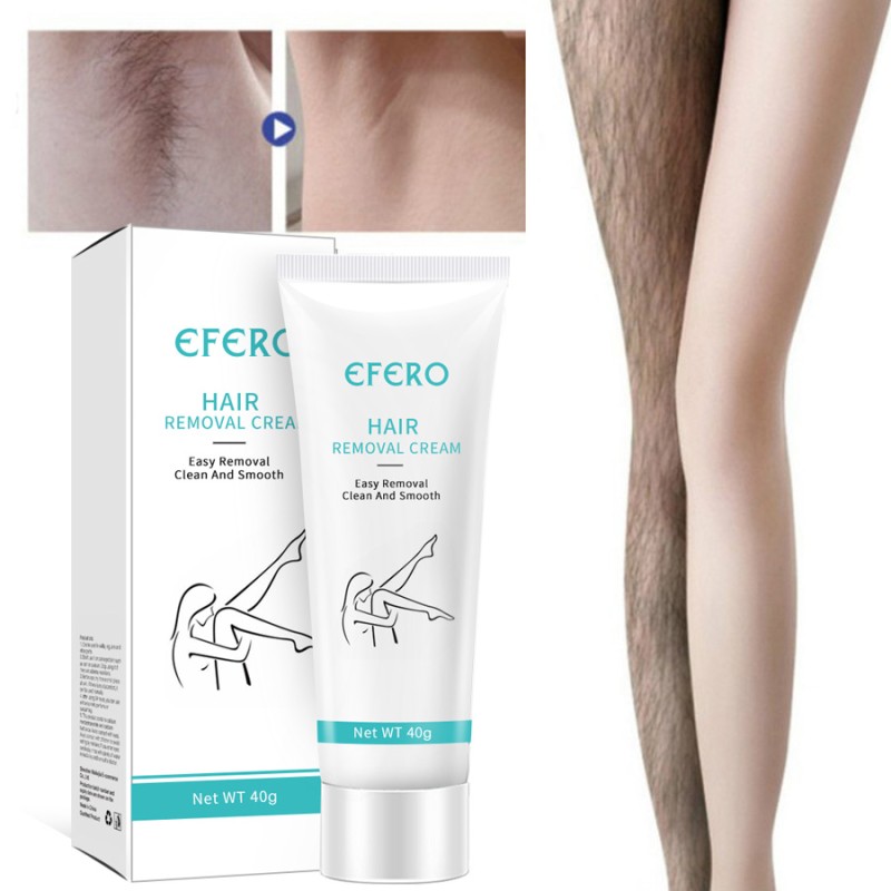Wholesale EFERO Body Armpit Legs Virgin Hair Removal Cream Gentle Not Stimulating Women Hair Removal Cream for Men Body