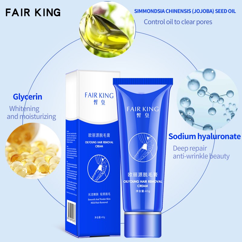 FAIR KING Herbal Depilatory Smoothing Cream Mild Magic All Clear Hair Removal Cream