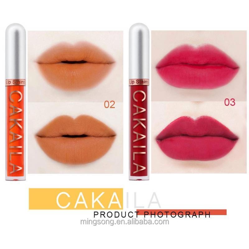CAKAILA Lipstick Water Set Matte Moisturizing Lip Gloss Liquid Lipstick Rouge Water Dyed Lip Liquid