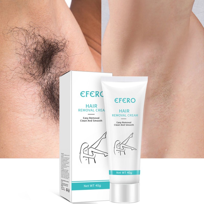 Wholesale EFERO Body Armpit Legs Virgin Hair Removal Cream Gentle Not Stimulating Women Hair Removal Cream for Men Body
