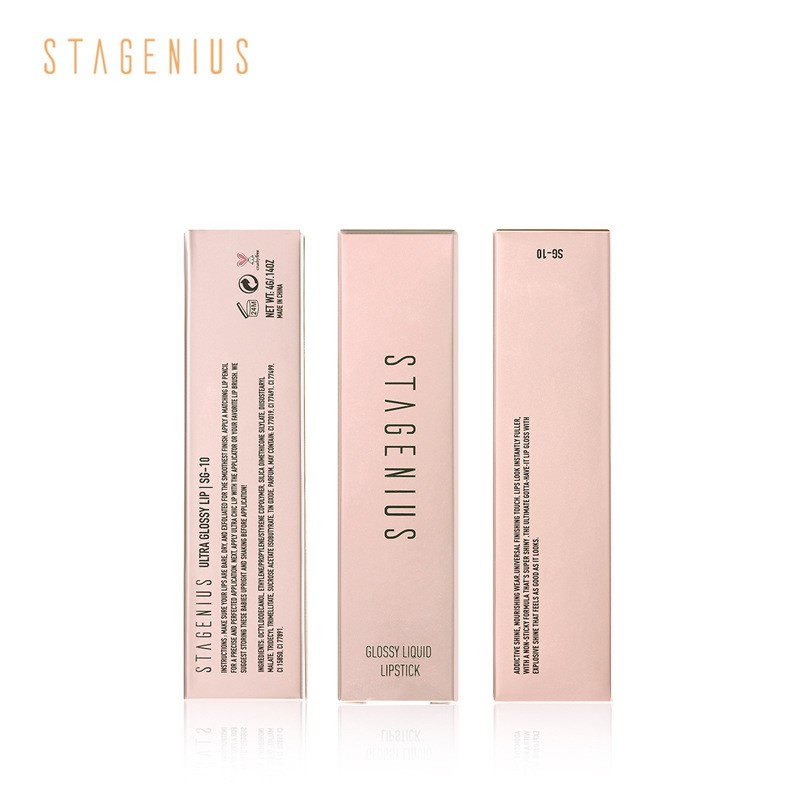 Stagenius Top Sale Waterproof  Lipgloss Makeups Glitter Plumper Vegan Lip Gloss