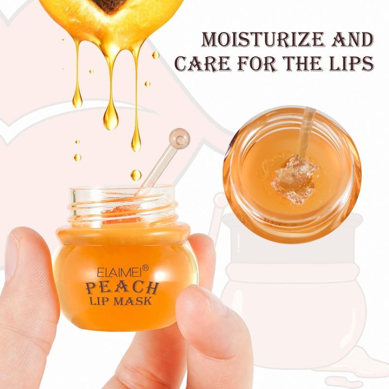 ELAIMEI Moisturizing Nourishing Repairing Natural Peach Lip Mask
