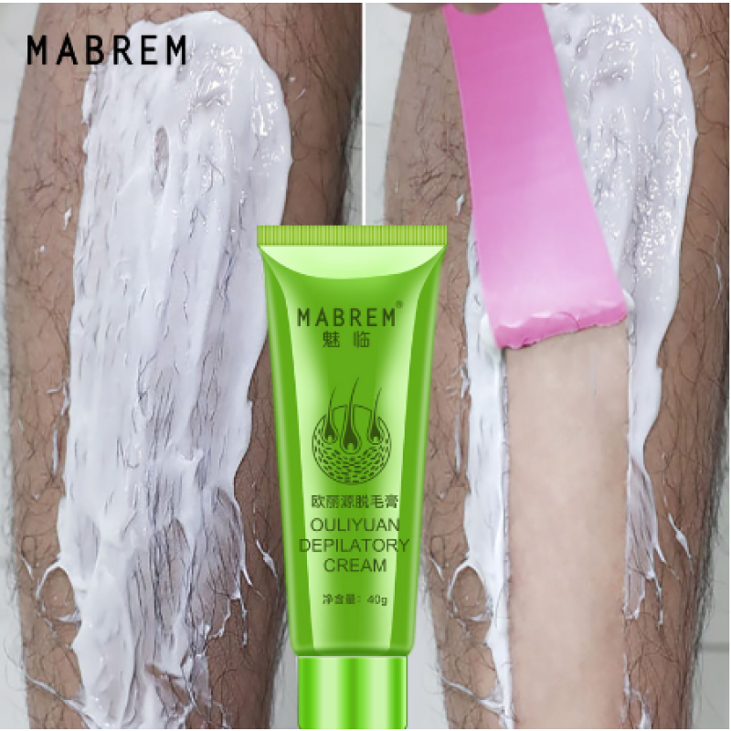 MABREM Men and Women Body Hair Removal Cream Hand Leg Hair Loss Depilatory Cream Clear Pore Dirt Removal Armpit Hair Care 40g