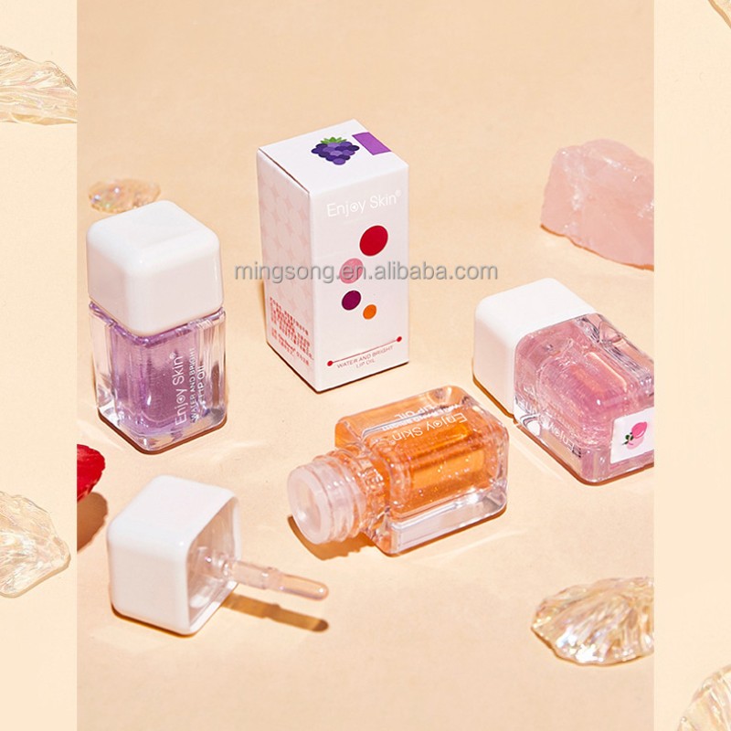 Enjoy Skin 4 Colors Lip Oil Fruit Smells Brightening  and Moisturizing Lip Skin  Beauty Care Jelly  Lip Gloss