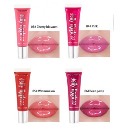 HANDAIYAN Moisturizer Natural Jelly Lip Gloss Plumping Lipgloss Glass Lip Plumper Makeup Waterproof Lipstick Cosmetics 12 Colors
