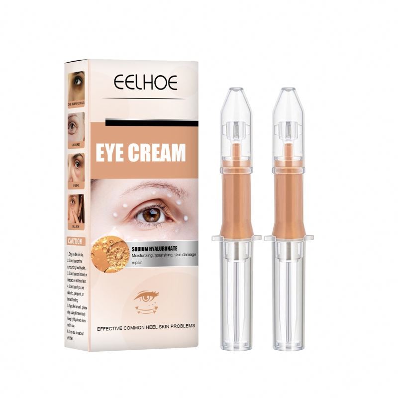 Eelhoe Hyaluronic Acid Anti-Wrinkle Eye Cream Firm Brightening Eye Bags Lift with Massage Eyes Care