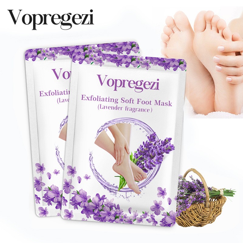 Lavender Foot Peel Mask Exfoliating Pedicure Socks Exfoliation Dead Skin Remove Mask for Foot Spa