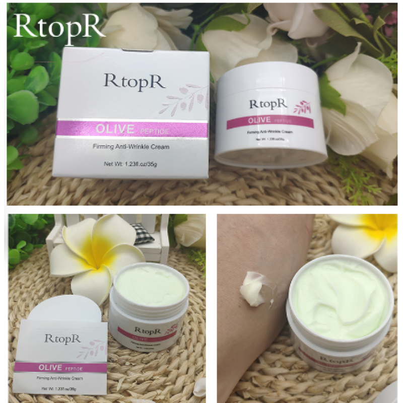 Olive Peptide Firming Anti-Wrinkle Cream Reduce Face Fine Lines Tighten Pores Whitening Oil Control Acne Hydrating Skin Product