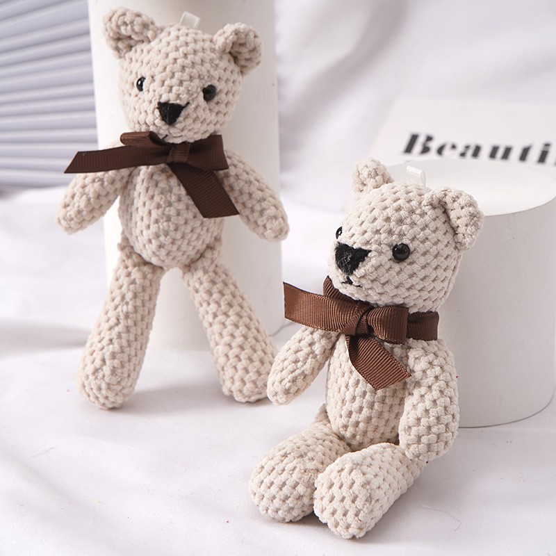 Teddy Bear Keychain Factory - 5 Colors Mini Soft