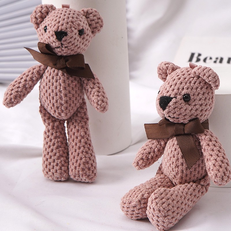 Teddy Bear Keychain Factory - 5 Colors Mini Soft