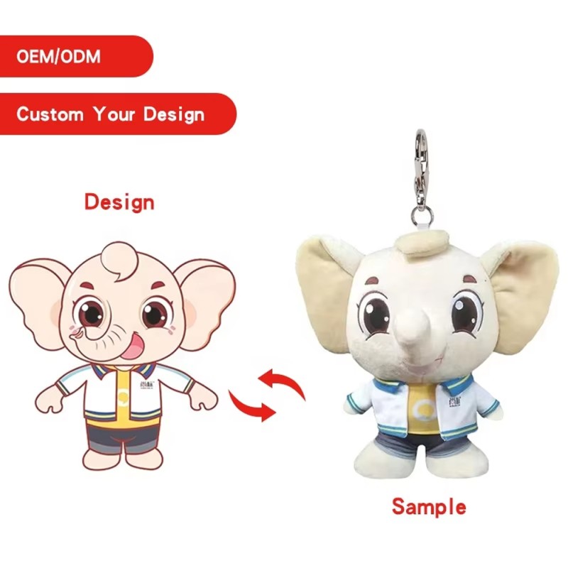 Anime Plush Keychain Manufacturer - Custom Animal Character