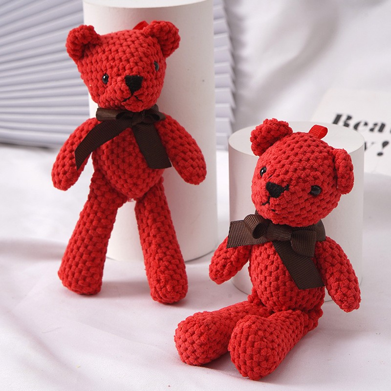 Teddy Bear Keychain Factory - 5 Colors Mini Soft
