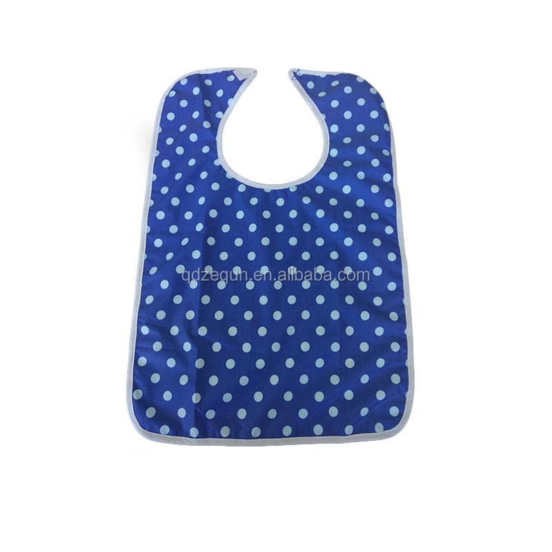 Adult Bibs Manufacturer - Custom Plain White Blue Sleeveless