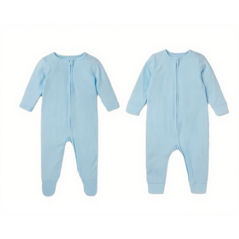 Bamboo Cotton Romper Factory - Unisex Double Zipper ODM Custom