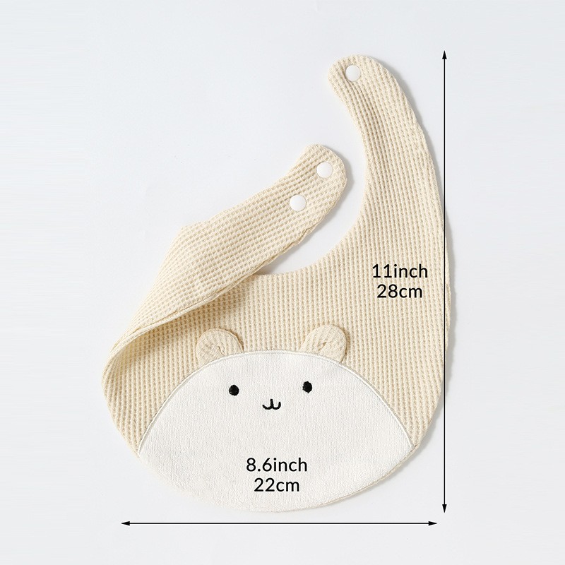 Baby Bib Manufacturer - Cotton Waffle Embroidered OEM