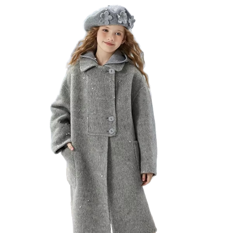 Girls Coat Manufacturer - Double-Sided Cashmere Wool Outwear