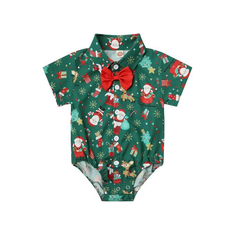 Baby Romper Manufacturer - Christmas Santa Gentleman Style