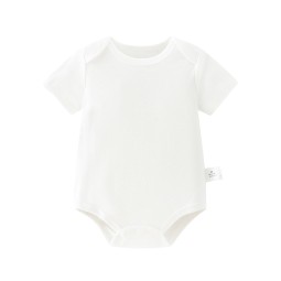 Baby Rompers Supplier - Solid Color Cotton Short-Sleeved