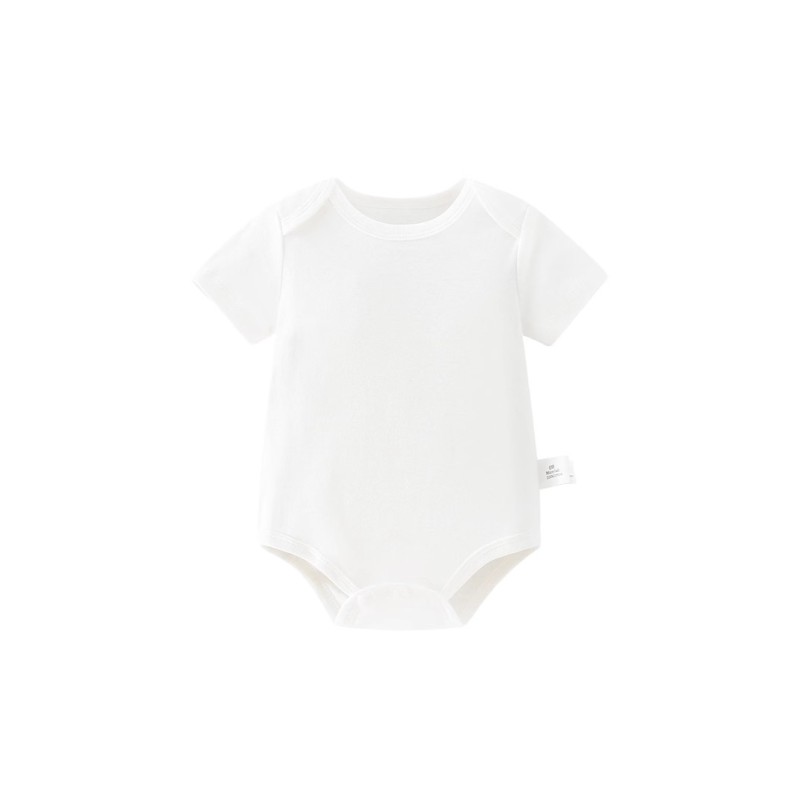 Baby Rompers Supplier - Solid Color Cotton Short-Sleeved