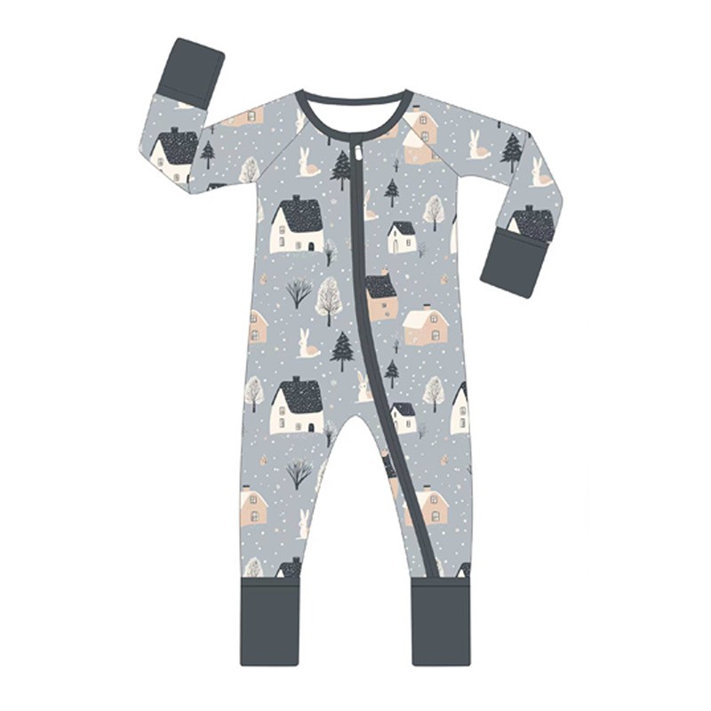 Baby Jumpsuit Manufacturer - New Design Bamboo Soft Printed