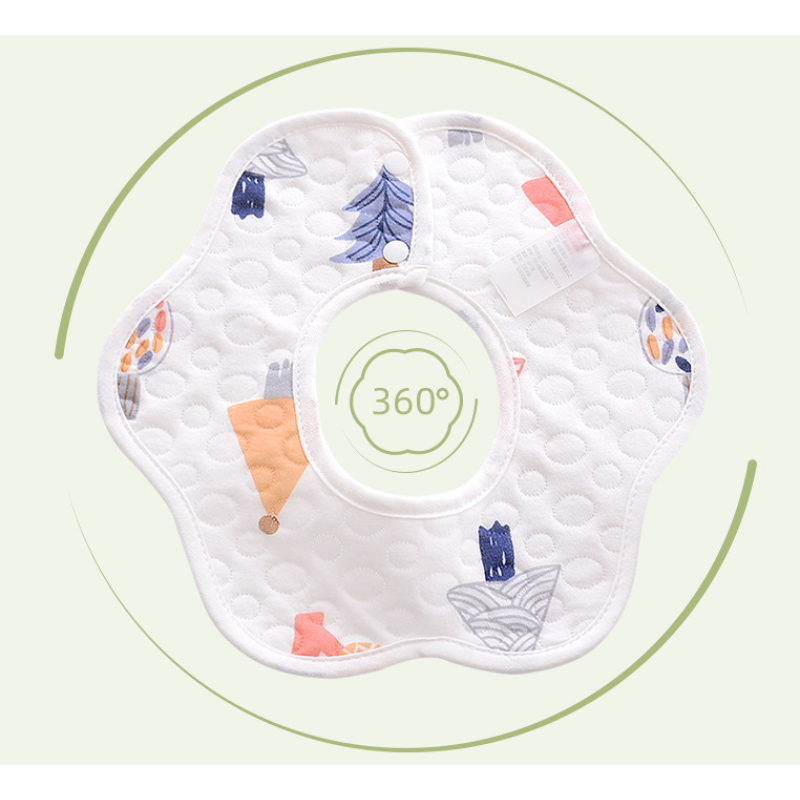 Baby Bib Supplier - Cotton Front Absorbent Waterproof