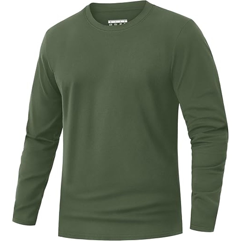 Mens Long Sleeve T-Shirt Supplier - Custom Supima Cotton Printed