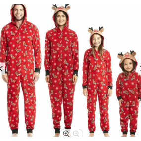 Family Pajamas Supplier - Matching Deer Snow Children PJs