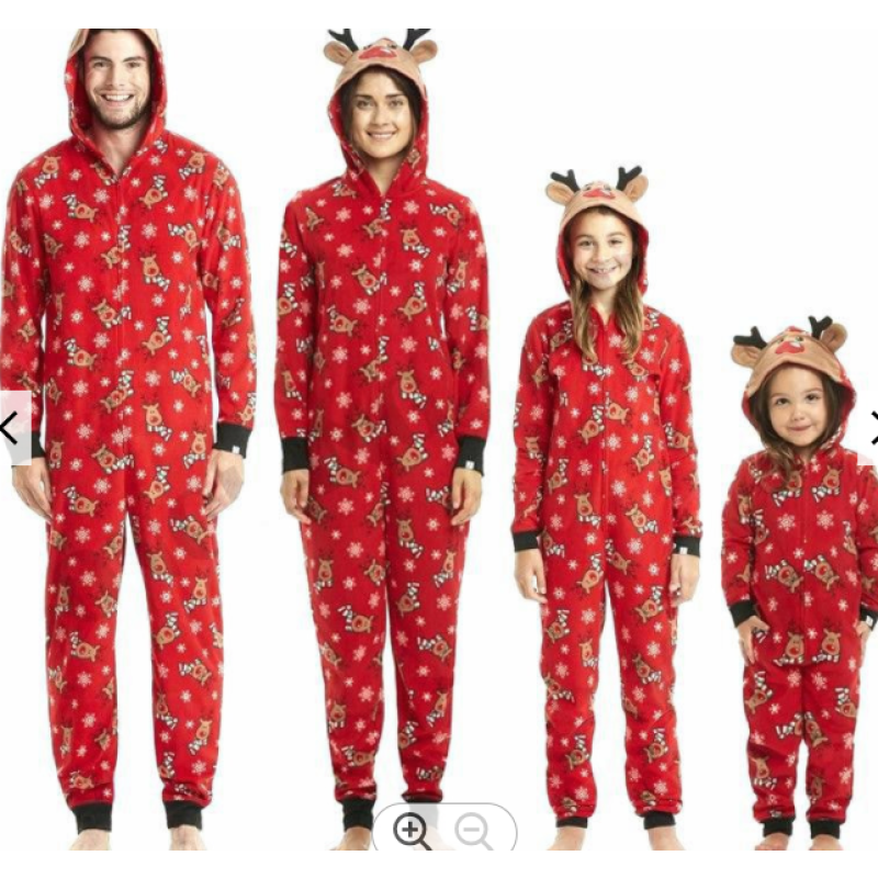 Family Pajamas Supplier - Matching Deer Snow Children PJs