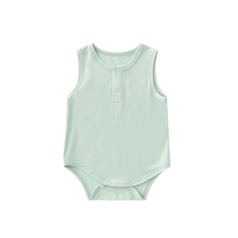 Bamboo Romper Manufacturer - Summer Sleeveless Vest Solid