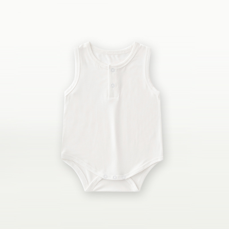 Bamboo Romper Manufacturer - Summer Sleeveless Vest Solid