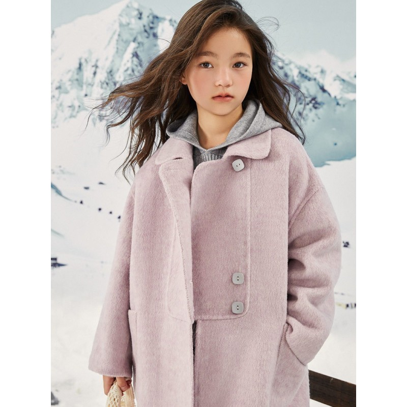 Girls Coat Manufacturer - Double-Sided Cashmere Wool Outwear