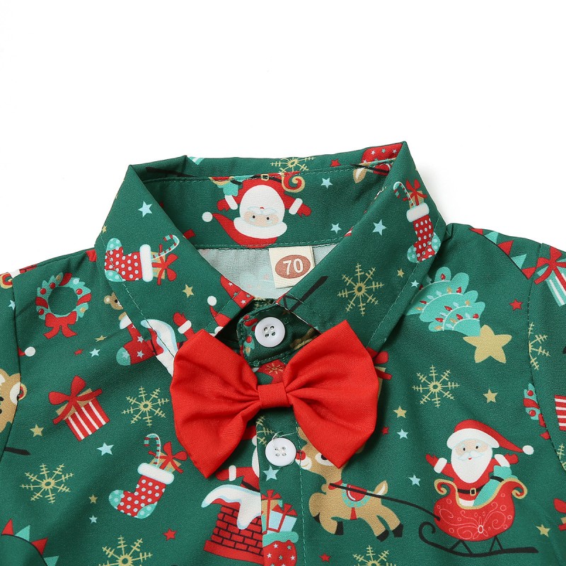 Baby Romper Manufacturer - Christmas Santa Gentleman Style