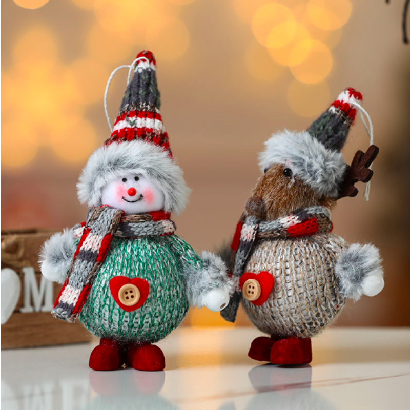 Christmas Doll Supplier - Colorful Fabric Elf Hanging