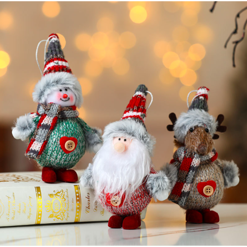 Christmas Doll Supplier - Colorful Fabric Elf Hanging