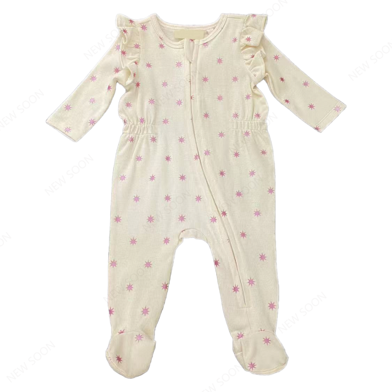 Baby Clothes Set Manufacturer - Long Sleeve Bamboo Printed Pjs