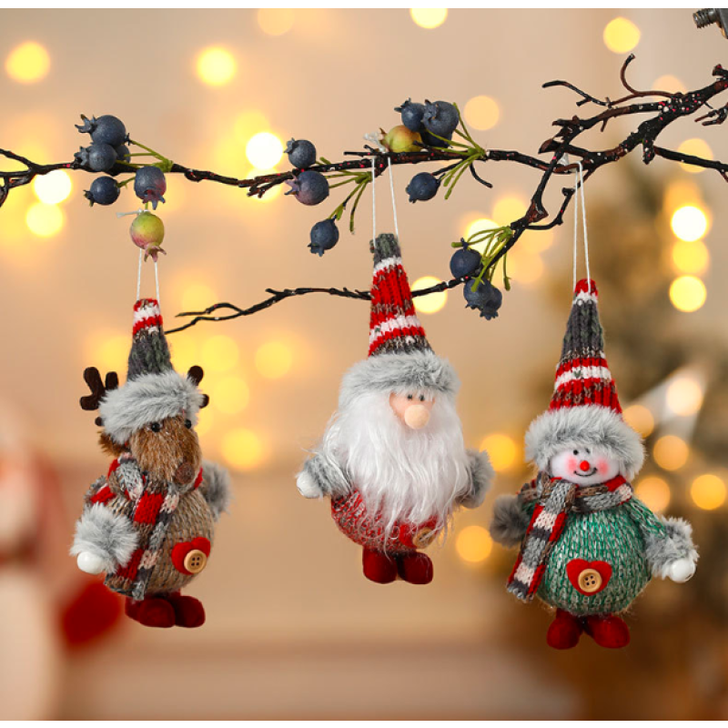 Christmas Doll Supplier - Colorful Fabric Elf Hanging