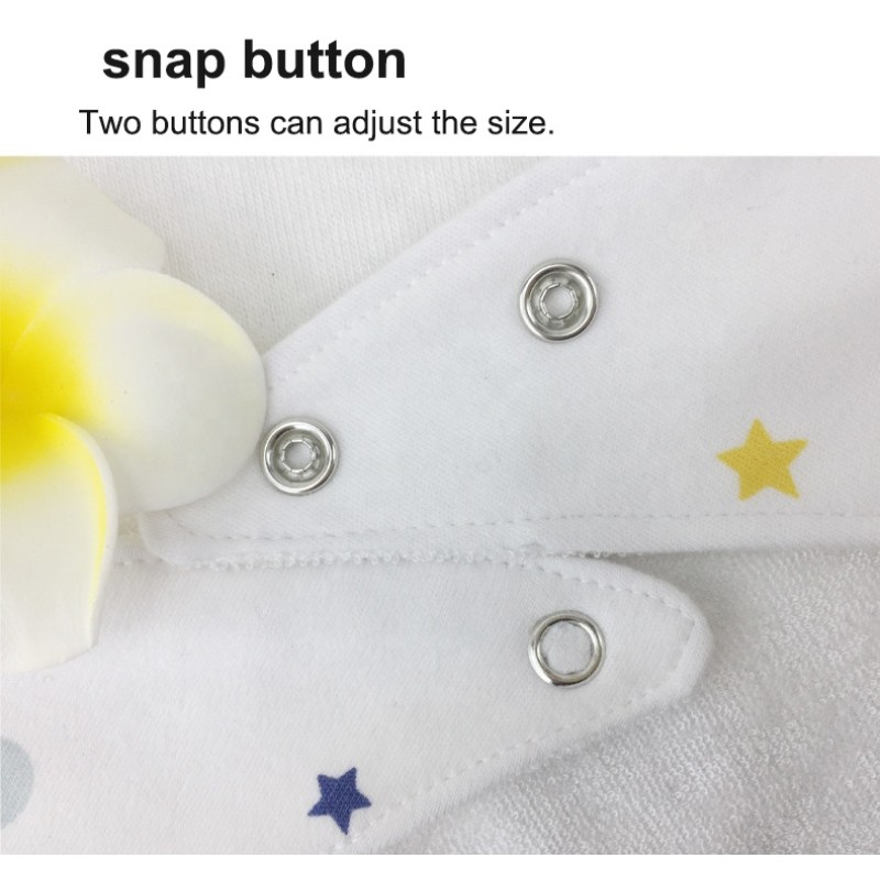 Baby Bibs Supplier - 3-Pack Waterproof Bandana Snap