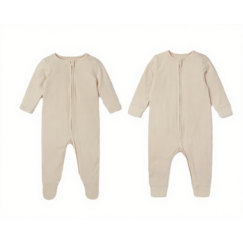 Bamboo Cotton Romper Factory - Unisex Double Zipper ODM Custom