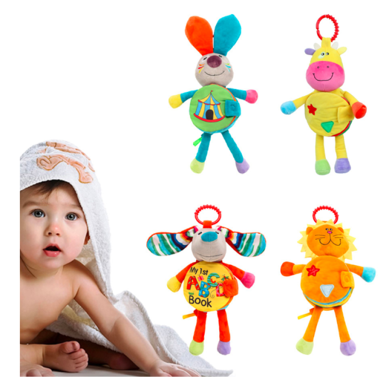 Baby Cloth Book Supplier - Cartoon Doll Ring Paper Toy