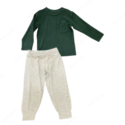 Baby Clothes Set Manufacturer - Long Sleeve Bamboo Printed Pjs