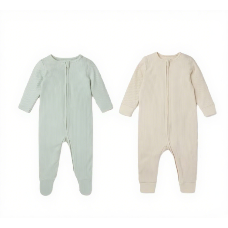 Bamboo Cotton Romper Factory - Unisex Double Zipper ODM Custom