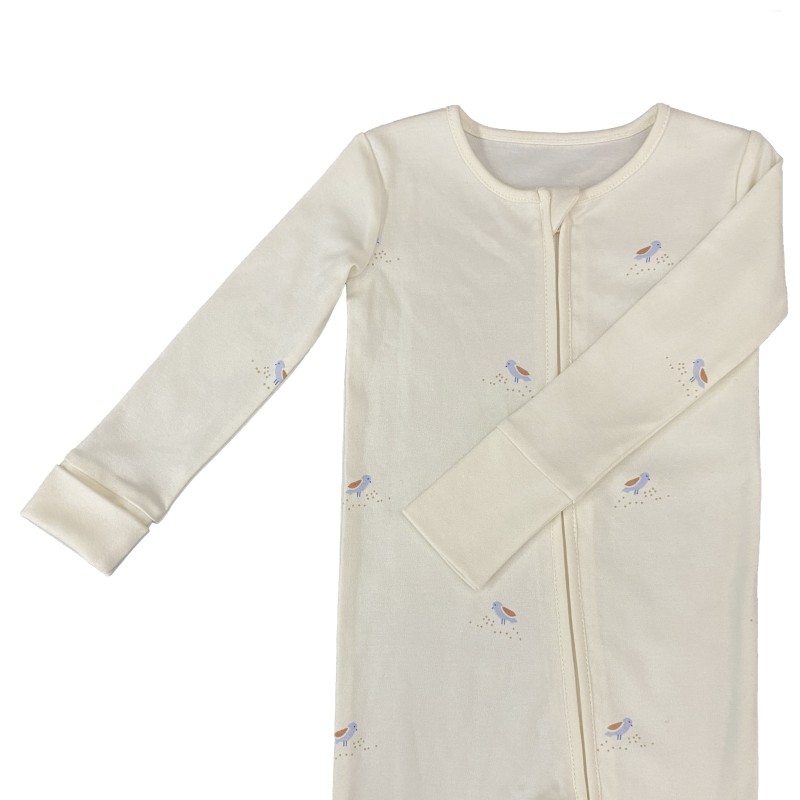 Baby Rompers Supplier - RTS Pima Cotton Two Way Zipper