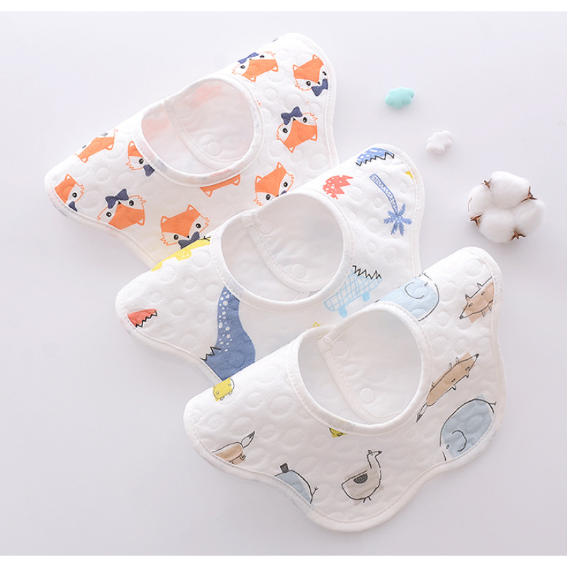 Baby Bib Supplier - Cotton Front Absorbent Waterproof