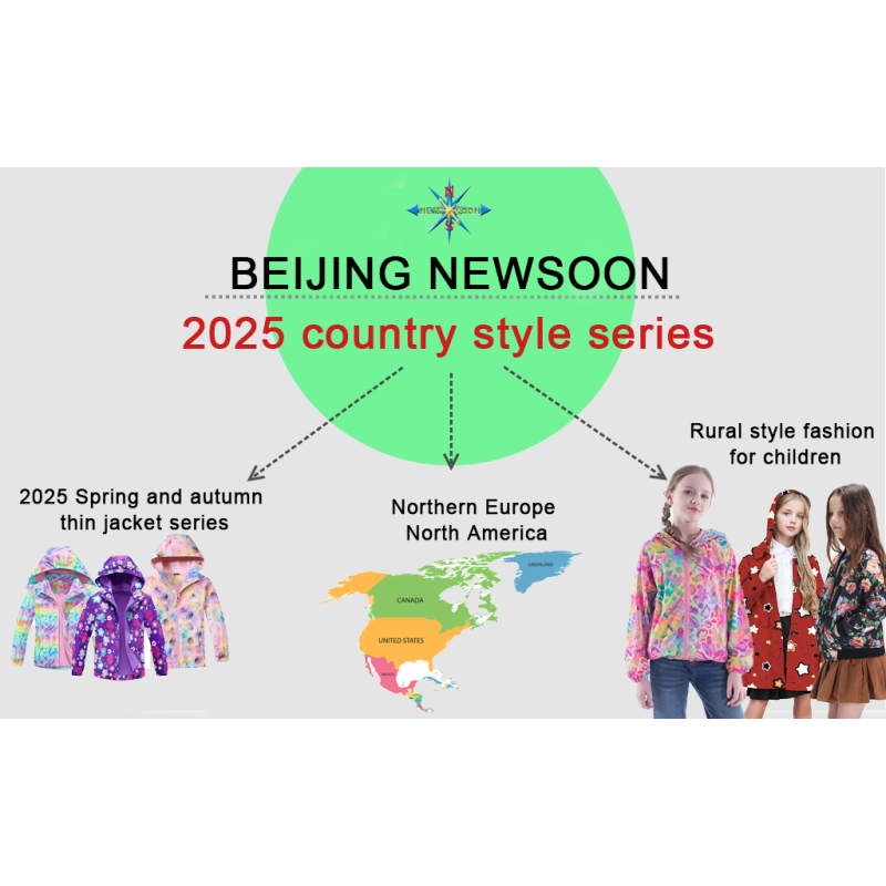 Kids Jackets Supplier - Custom Red White Floral Windproof