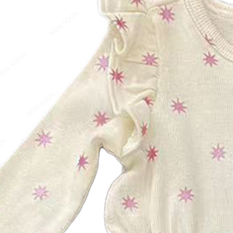 Bamboo Romper Supplier - Custom Long Sleeve Ruffled Zipper