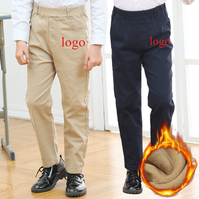 Boys Pants Manufacturer - Casual Khaki Printed Long