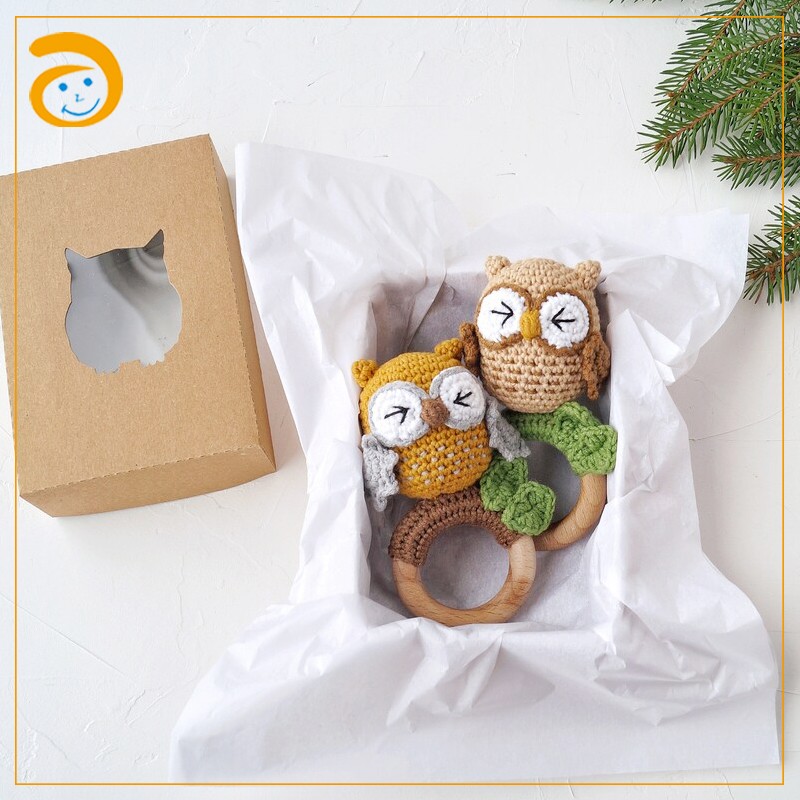 Crochet Teether Supplier - Wholesale Cotton Animal Wooden